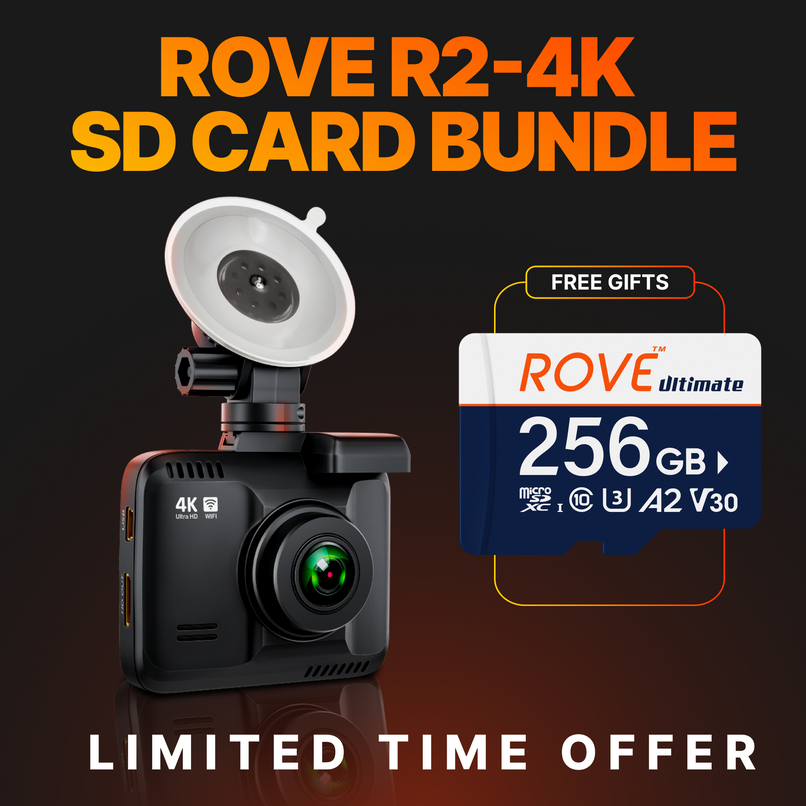 R2-4K Dash Cam | 256 GB Micro SD Bundle | GET $100 OFF + FREE 256 GB SD Card