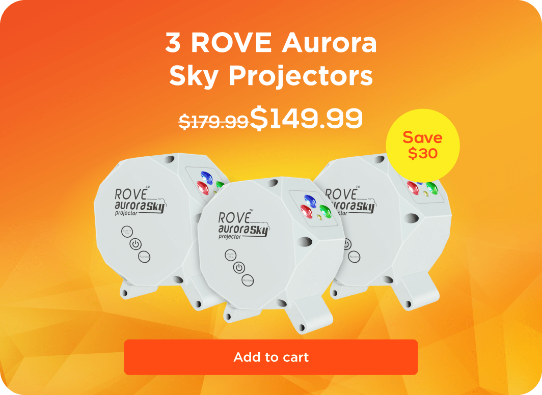 3 rove aurora sky projector 