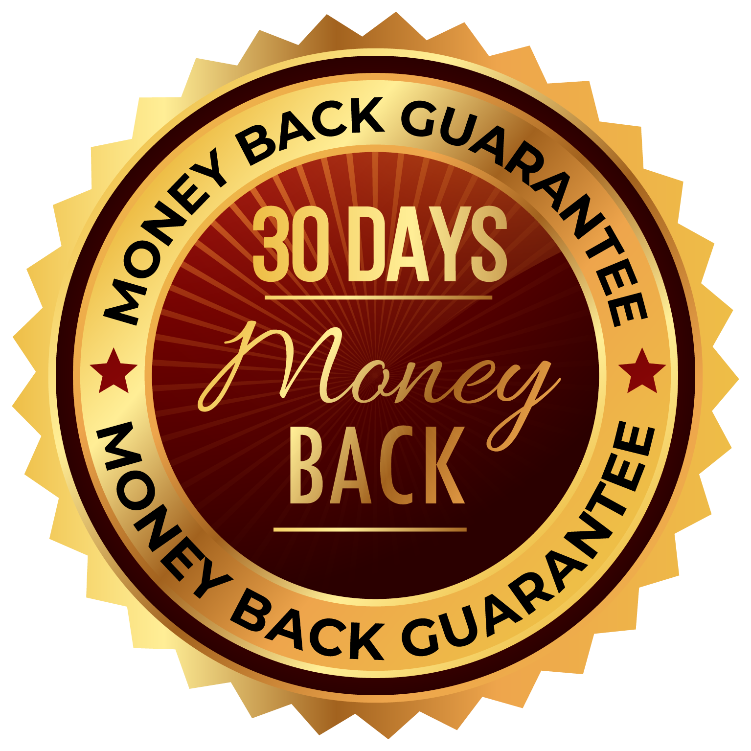 30 DAYS Money Back Guarantee