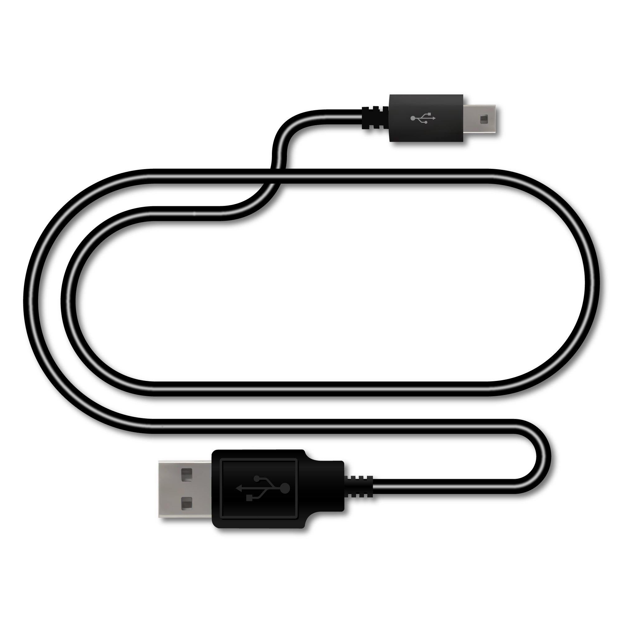 2.5FT Mini-USB Data Cable  to connect your camera to your PC/MAC. - ROVE Dash Cam